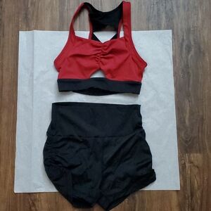 WERK Dancewear Red and Black Set